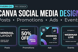 create modern canva designs for social media