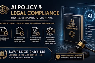 prepare highly customized artificial intelligence legal policies