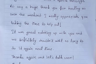 write anything with my beautiful handwritten