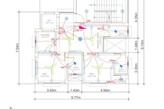 do residential  electrical floor plan layout