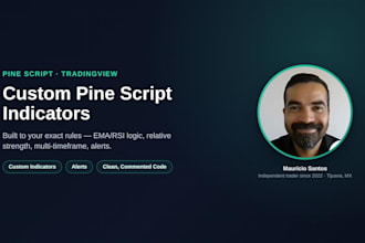 build a custom pine script indicator for tradingview