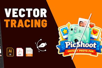 vectorize your logo or image into a clean vector file