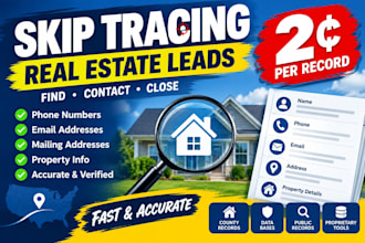 do skip tracing, motivated sellers, foreclouse divorce leads