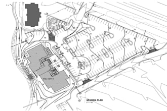 do drainage plan stormwater and grading plan drawing