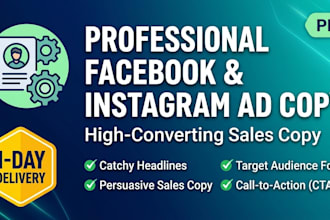 write high converting facebook and instagram ad copy