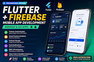 develop a app with firebase authentication and backend