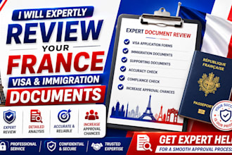 expertly review your france visa and immigration documents