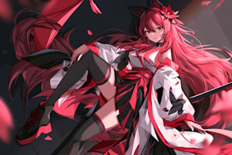 create custom anime art, fanart, vtuber, manga and oc pfp