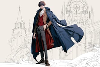 paint custom anime art, fanart, vtuber, manga and oc pfp