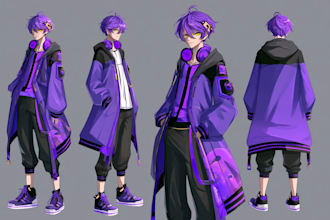 draw custom anime character, oc, or fanart in anime style