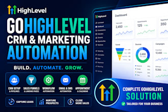 set up gohighlevel CRM and marketing automation ghl lead genaration