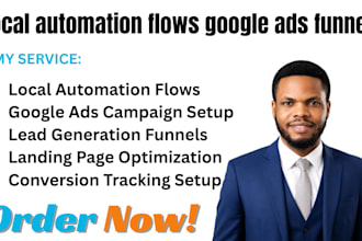 create local automation flows google ads funnel generation  pages  gohighlevels