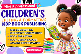 edit and proofread your children book format kids book picture book