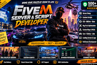 fix fivem server bugs,scripts,qbcore,esx errors,script any system,map,qb core