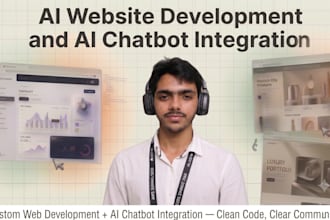 build a modern ai powered website with chatbot integration