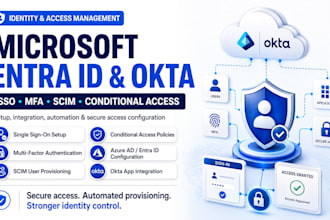 setup microsoft entra id, okta, azure ad, sso, mfa, scim and conditional access