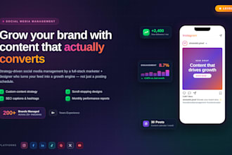 be your social media manager, content creator, and brand growth strategist