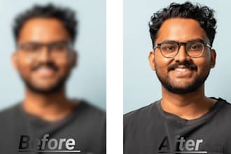 professionally enhance, sharpen and restore your blurry photos