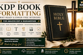 format your christian book, devotional and prayer journal for KDP