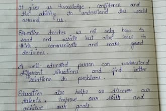 provide neat and beautiful handwritten notes