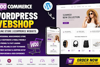 build a professional woocommerce webshop and online store with wordpress