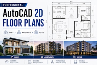 do autocad 2d floor plans space planning for residential apartment hotel project