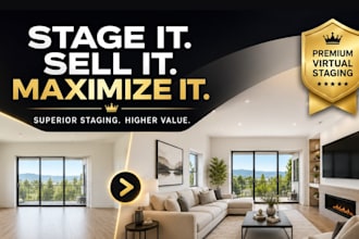real estate virtual staging and home digital staging service