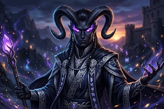 draw realistic portrait or dnd character