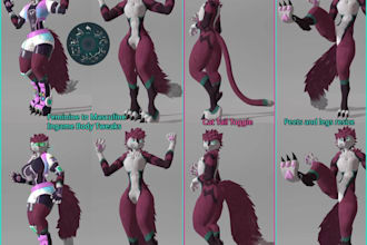 create custom furry vrchat avatar