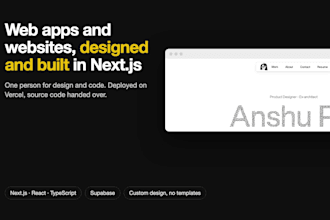build your web app or website, designed and deployed