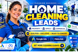 home cleaning leads property cleaning office cleaning leads cleaning google ads