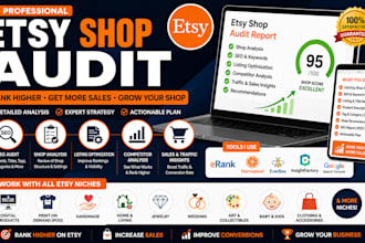 audit your etsy shop and optimize SEO listings to increase sales