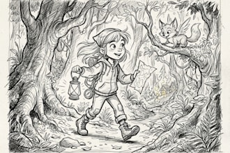 draw any sketch in cartoon, comic or realistic style