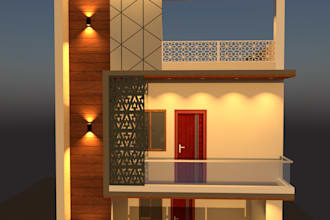 do 2d house plan and 3d elevation for ur house
