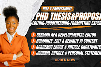 copy edit proofread format your thesis proposal for a polished final submission