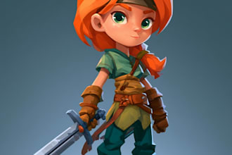 draw 2d game character or 2d game character