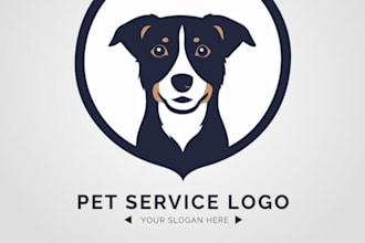 design a professional dog cartoon logo with copyright