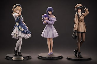sculpt custom 3d character model, chibi, mascot, statue for 3d printing