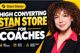build a high converting stan store for coaches