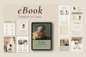 design canva ebook, workbook, lead magnet PDF for coaches, course creator