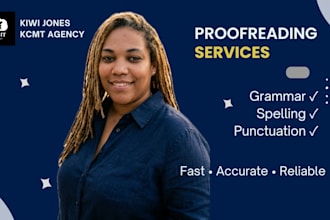 proofread your document for spelling, grammar, and punctuation