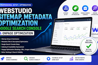 setup webstudio sitemap metadata optimization google search console onpage SEO