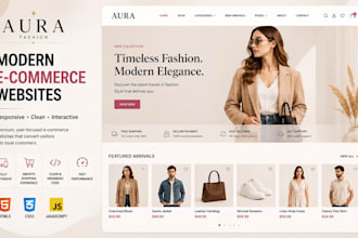 build a modern responsive ecommerce website