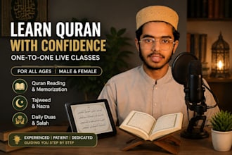 teach quran with tajweed, nazra, hifz and qaida