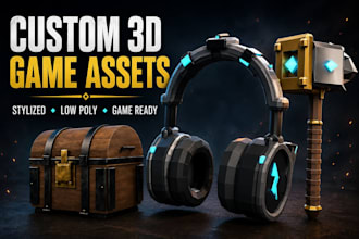 create custom game ready 3d assets and props