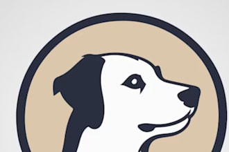 design animal dog pet care veterinary logo