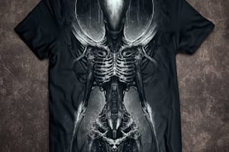 alien t shirt design horror t shirt design fantasy t shirt
