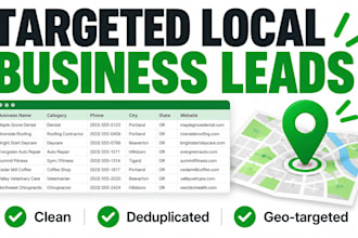 build targeted local business lead lists for cold calling