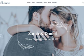 design wix wedding photography wedding porfolio gallery booking service website