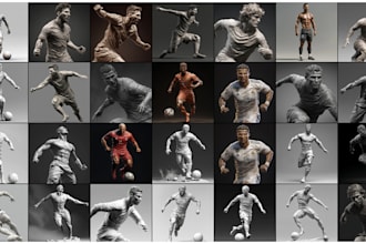 sculpt 3d character modeling, dnd figurine, toys, 3d print ready stl models